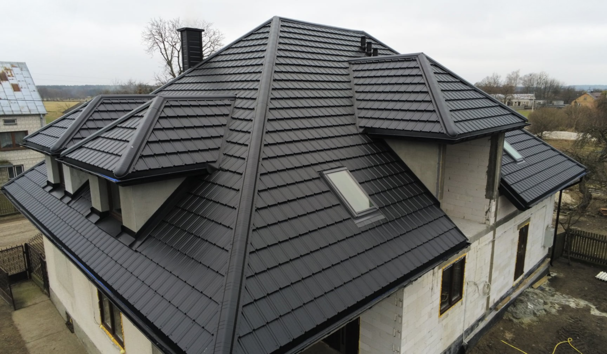 Realizacja Blachodachówki Budmat Murano Polmar Dachy