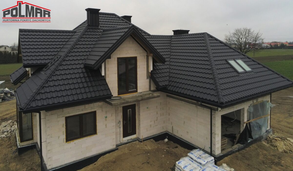 Realizacja Blachodachówki Budmat Venecja Polmar Dachy