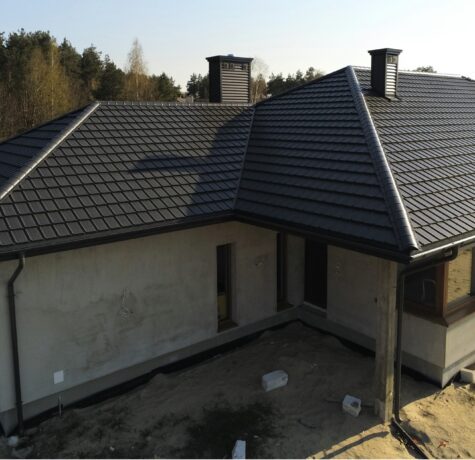 Realizacja Blachodachówki Budmat Murano Polmar Dachy