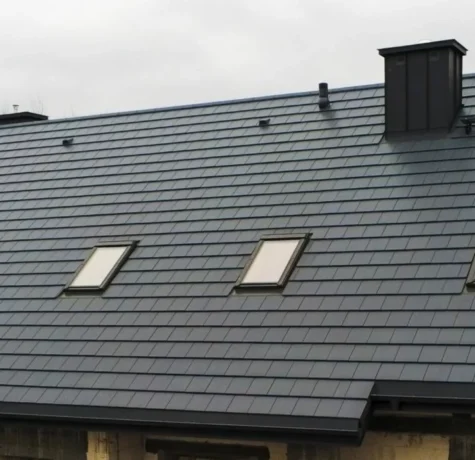 Realizacja Dachówki Betonowej Braas Teviva Polmar Dachy