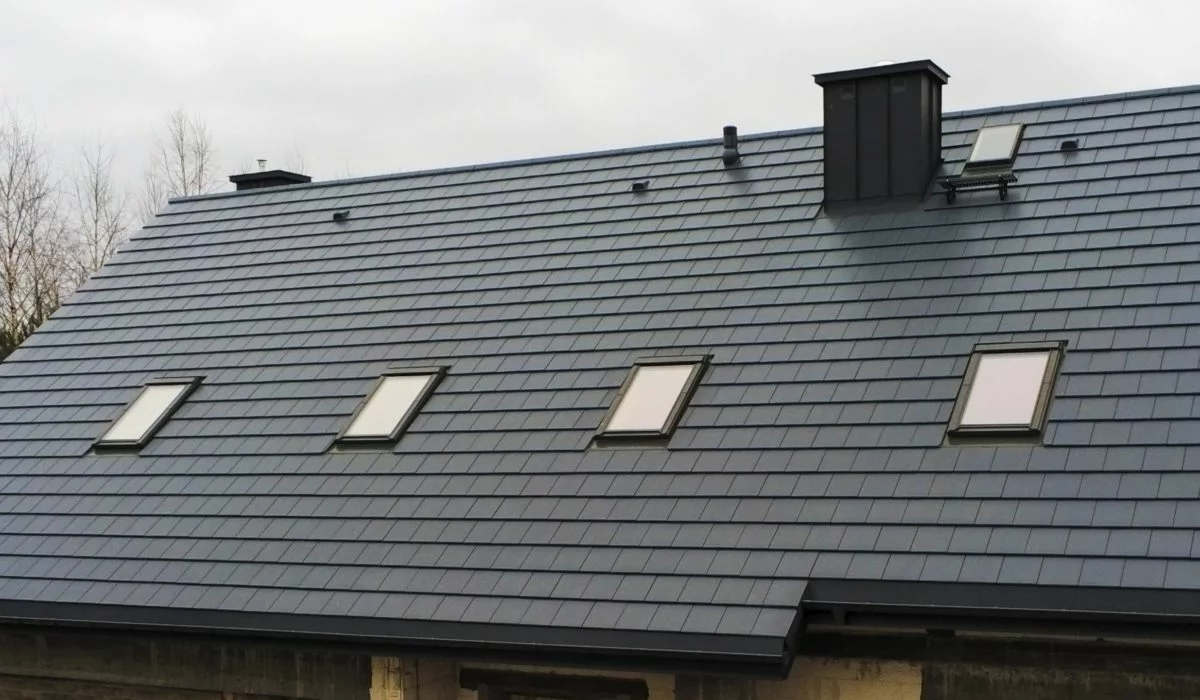 Realizacja Dachówki Betonowej Braas Teviva Polmar Dachy