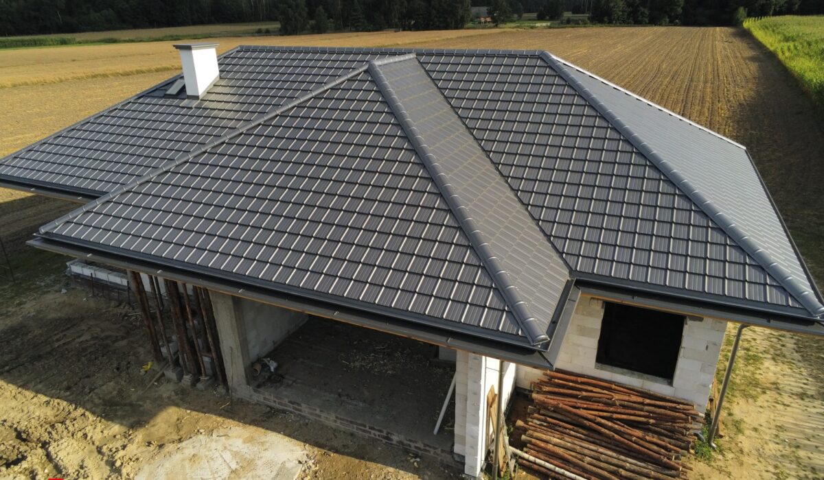 Realizacja blachodachówki Blachotrapez Estima - Polmar Dachy